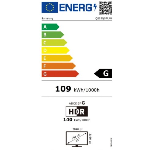 TV UHD SAMSUNG QE75Q6FAAUXXH QLED  4K SMART